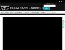 Tablet Screenshot of boombasscabinets.com
